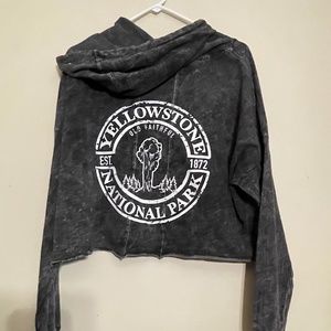 YELLOWSTONE CROPPED HOODY